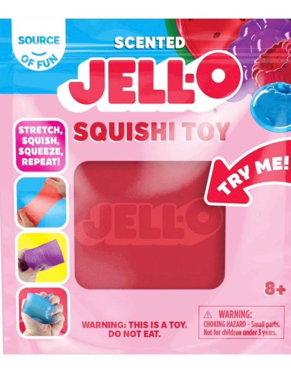JELL-O Red Watermelon Scented Slow-Rising Squishi Toy New Factory Sealed NWT